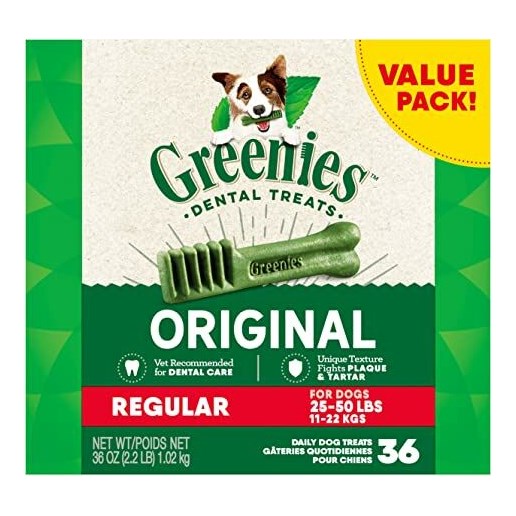 Greenies™ Dental Treats, Original, Regular Dog, 36-Ct