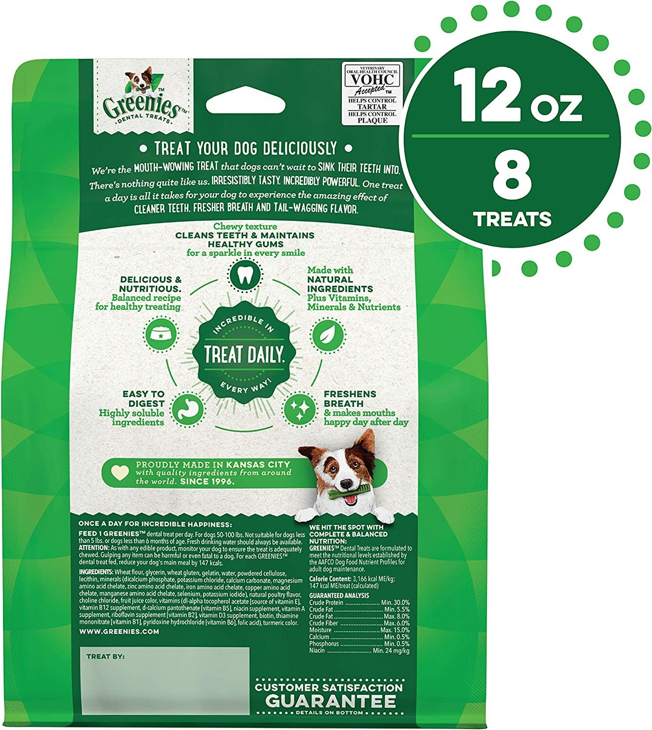 Greenies™ Dental Treats, Large Dog, Original Flavor, 8-Ct
