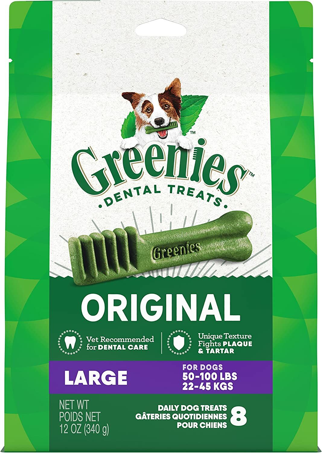 Greenies™ Dental Treats, Large Dog, Original Flavor, 8-Ct