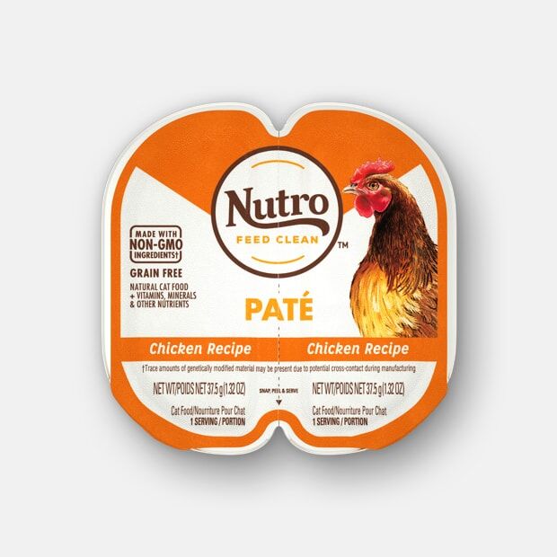 Nutro Grain Free Pate Chicken Flavor Wet Cat Food, 2.6-Oz