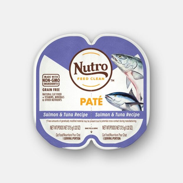 Nutro Grain Free Pate Salmon & Tuna Flavor Wet Cat Food, 2.6-Oz