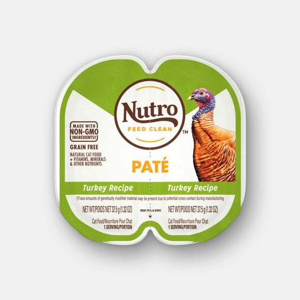 Nutro Grain Free Pate Turkey Recipe Wet Cat Food, 2.6-Oz