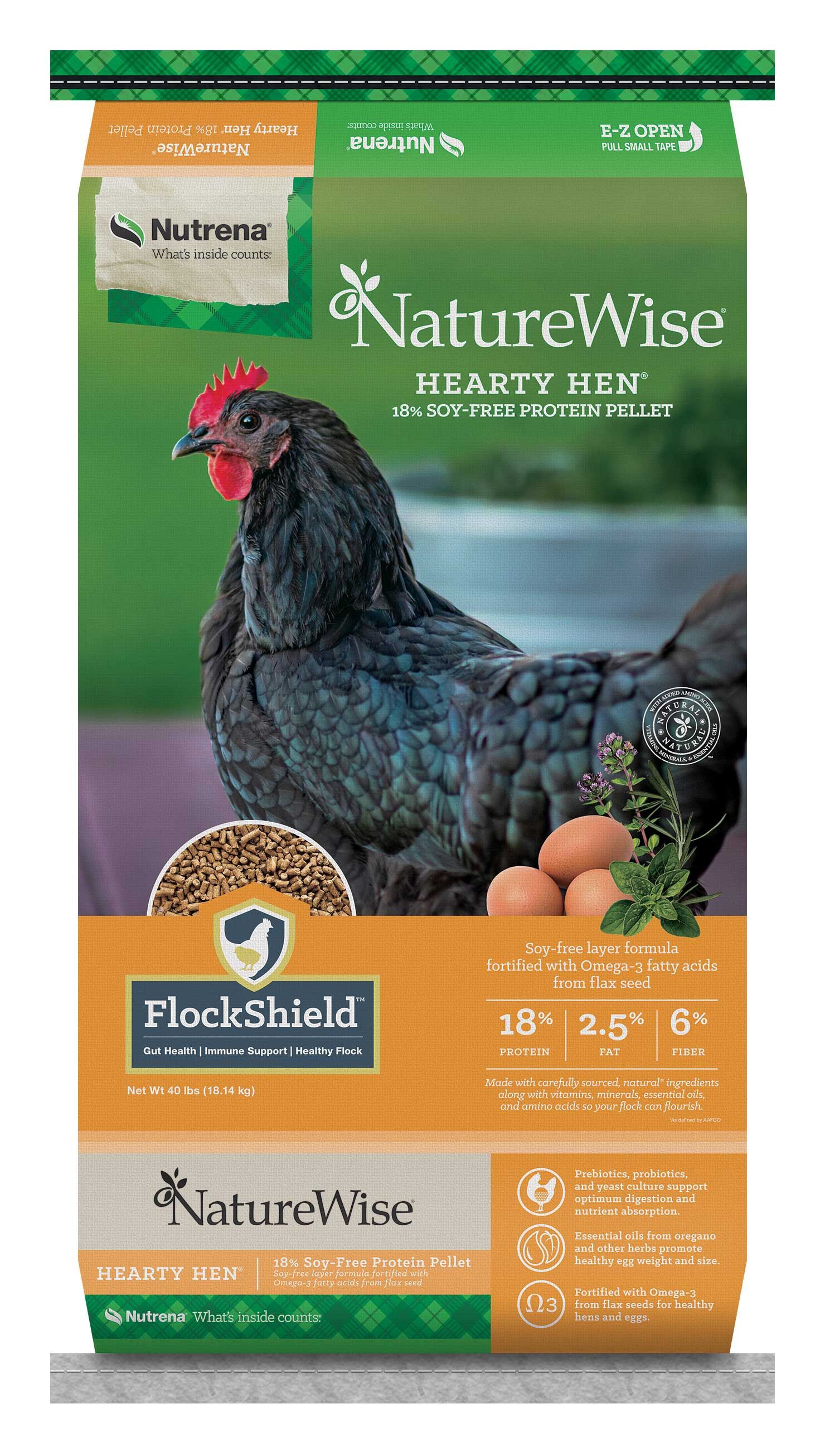 NatureWise Hearty Hen Soy-Free Layer Pellet, 40-Lb