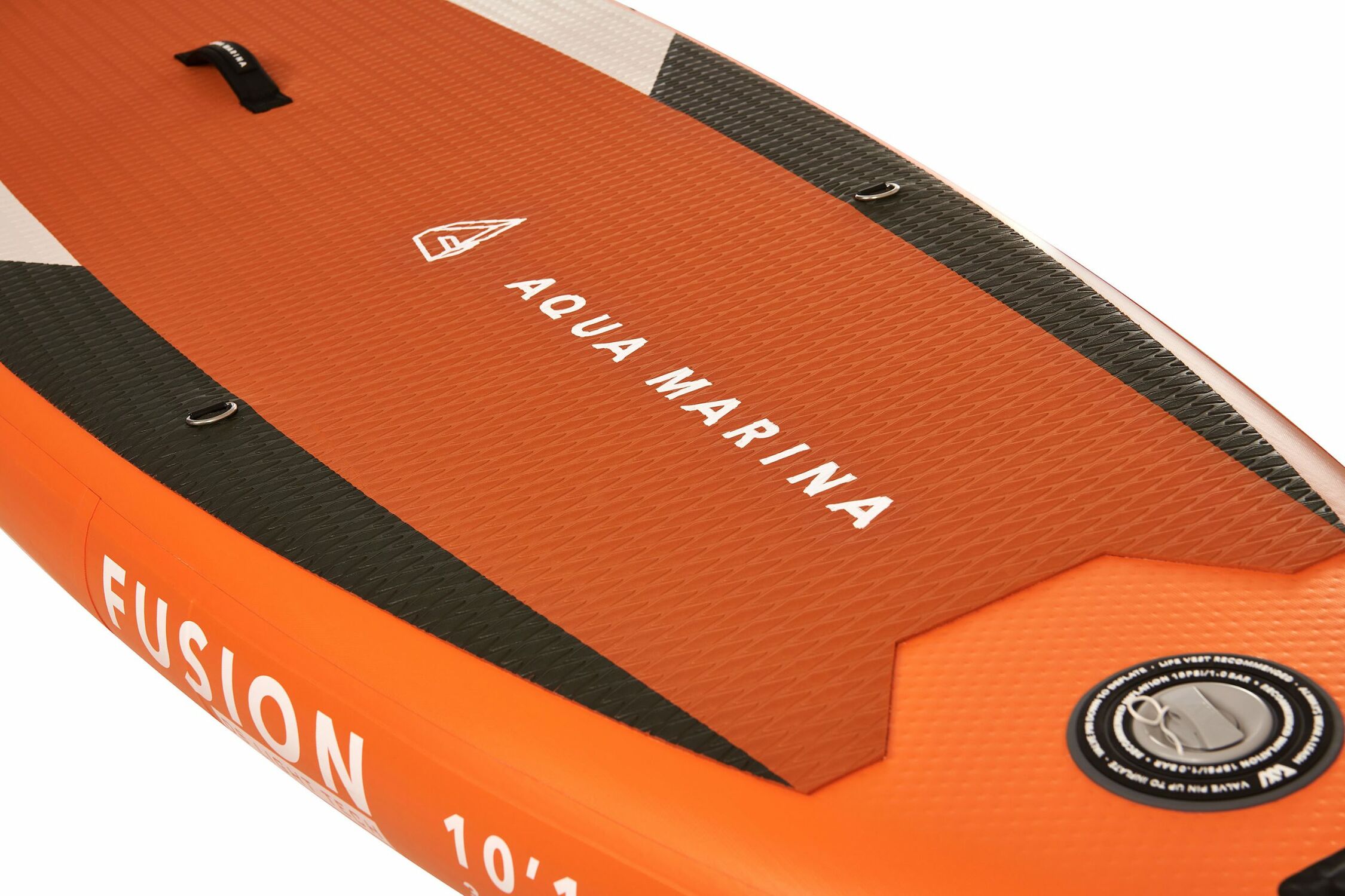 All Around Series Fusion Inflatable Paddle Board with Paddle in Orange