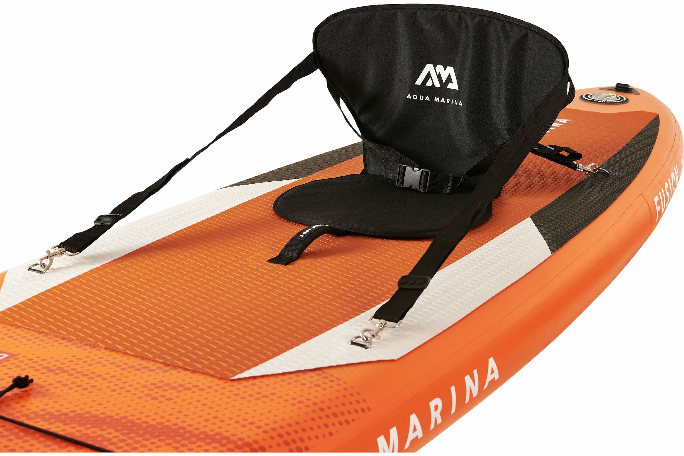 All Around Series Fusion Inflatable Paddle Board with Paddle in Orange