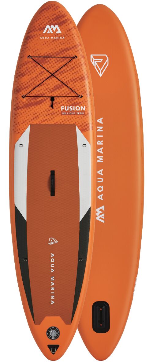All Around Series Fusion Inflatable Paddle Board with Paddle in Orange