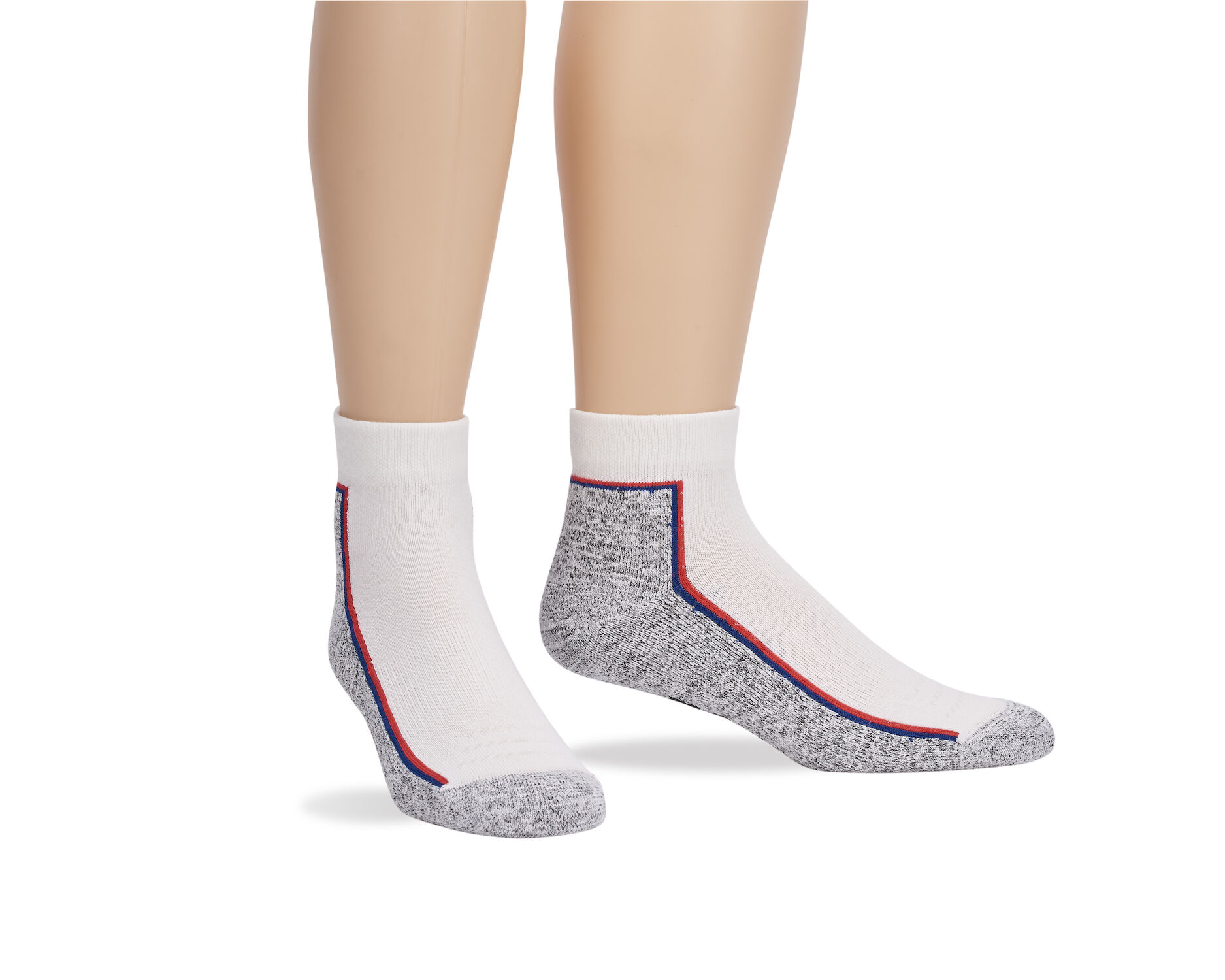 Extended Cushion Ankle Sock in White, Men's & Women's Medium / Large