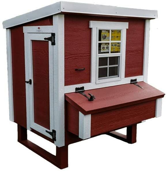 OverEZ Medium Chicken Coop in Red