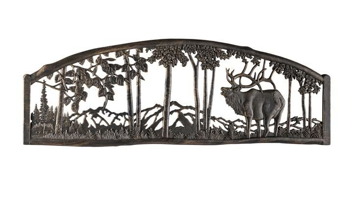 Cast Iron Elk Themed Bench