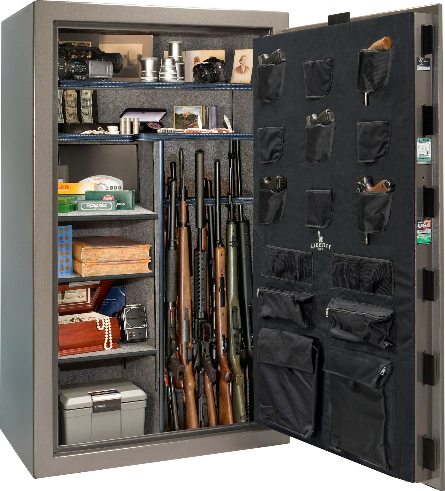 Liberty Safe Patriot 50 Gun Safe With E-Lock in Grey Marble