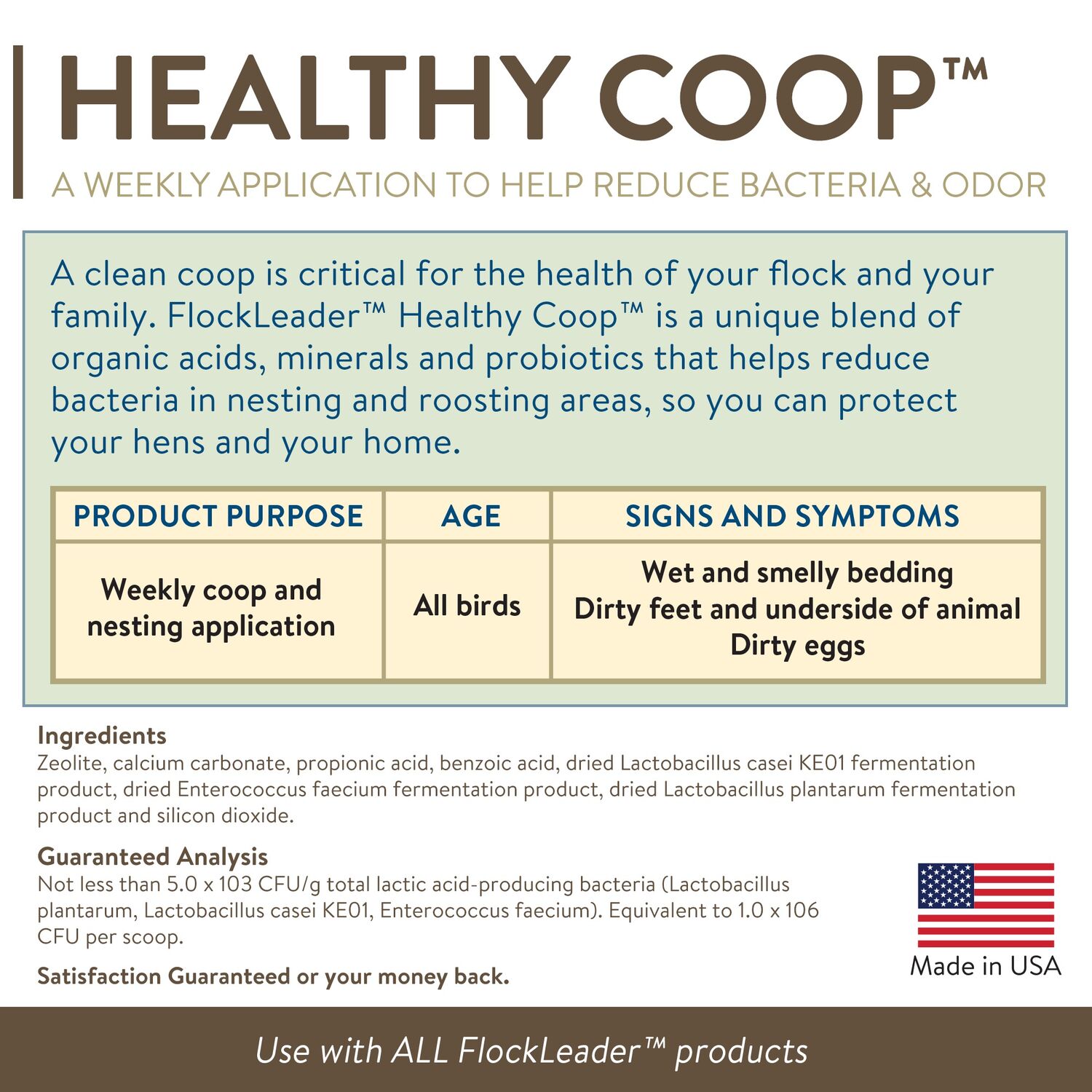 FlockLeader Healthy Coop, 12-Lb bag