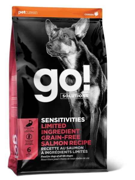 go! Solutions Sensitivities Limited Ingredient Grain Free Salmon Recipe Dry Dog Food, 22-Lb Bag
