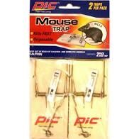 PIC Wood Mouse Trap, 2-Pk