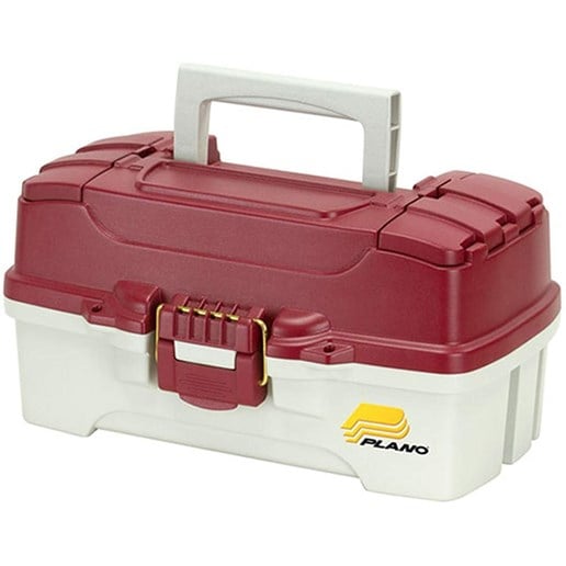 One Tray Tackle Box in Red