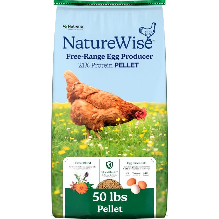 Nutrena NatureWise Free-Range Egg Producer 21% Layer Feed, 50-Lb