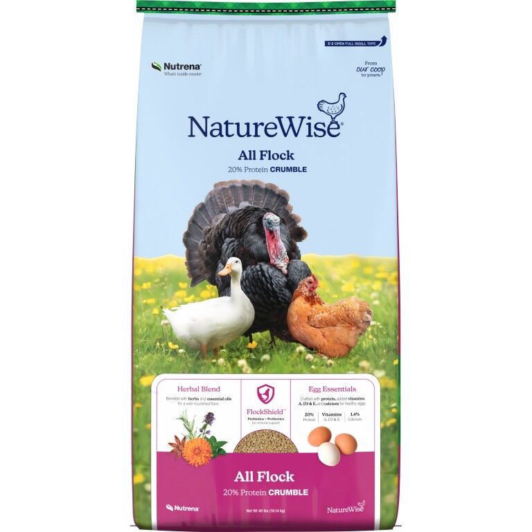 Nutrena NatureWise All Flock 20% Crumble - 40 lb