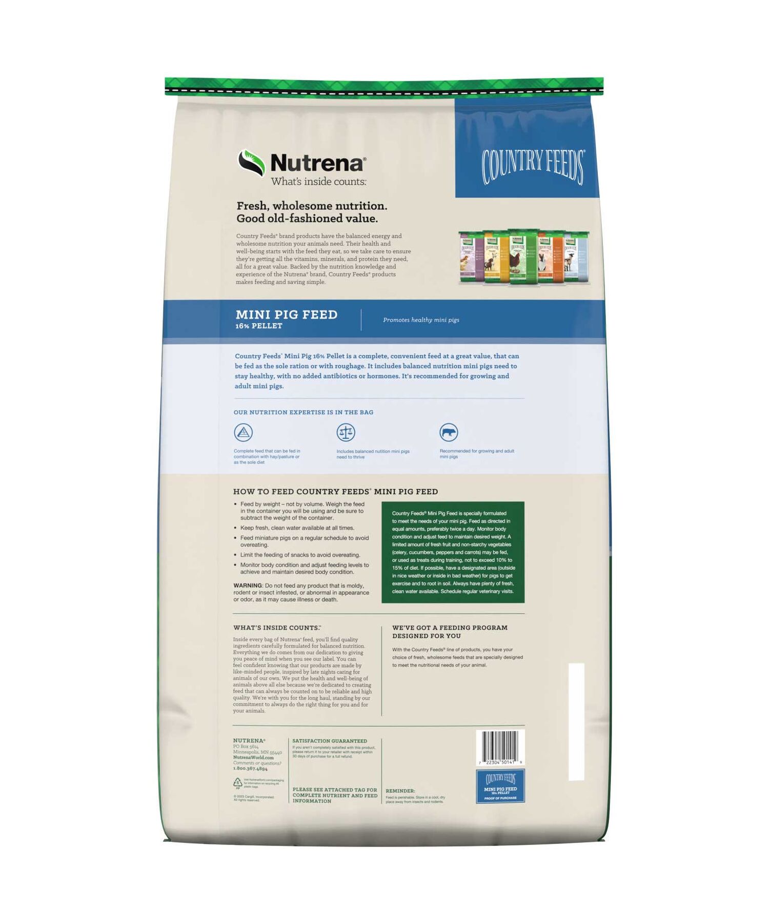 Nutrena Country Feeds Mini Pig Feed, 50-Lb