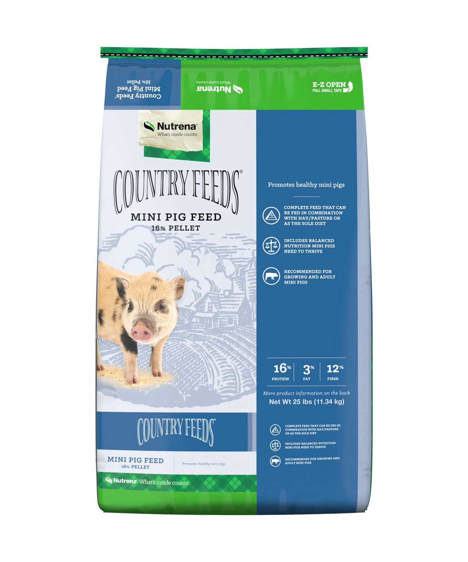 Nutrena Country Feeds Mini Pig Feed, 50-Lb