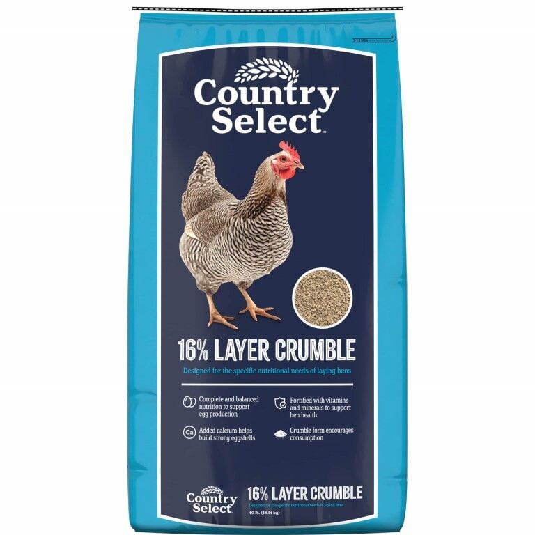 Country Select 16% Layer Crumble, 40-Lb