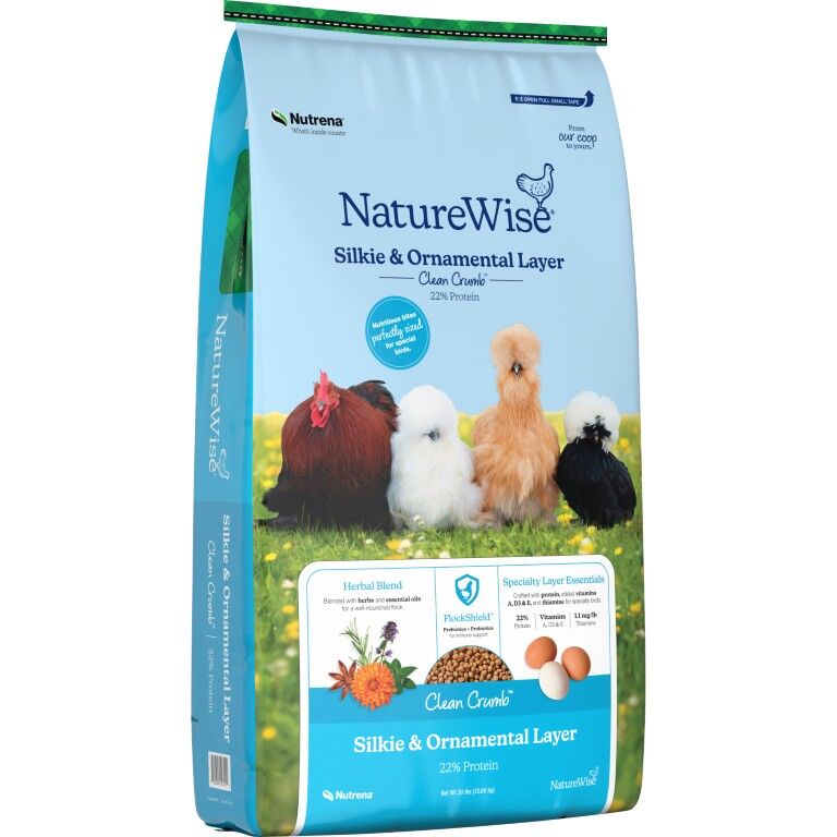 Nutrena NatureWise Silkie and Ornamental Layer Feed, 30-Lb