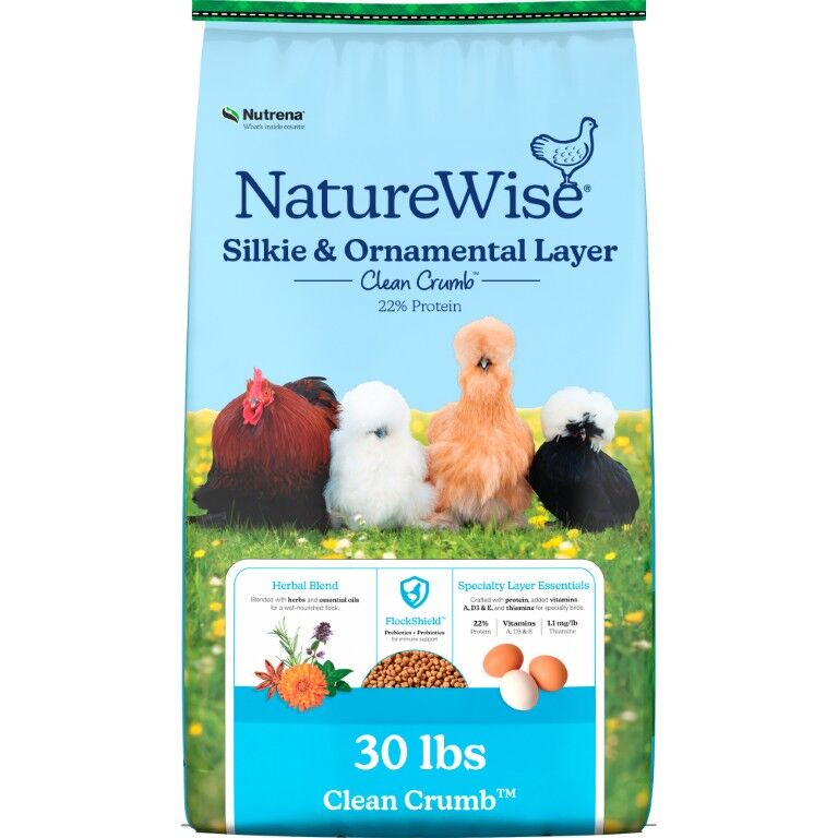 Nutrena NatureWise Silkie and Ornamental Layer Feed, 30-Lb