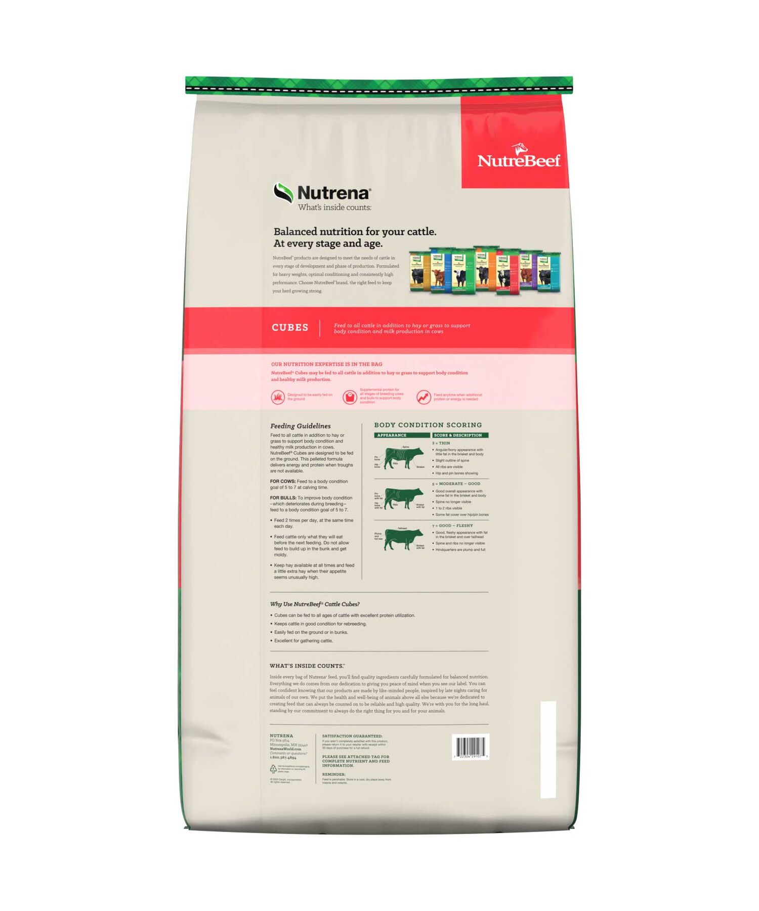 Nutrena NutreBeef Cubes, 50-Lb