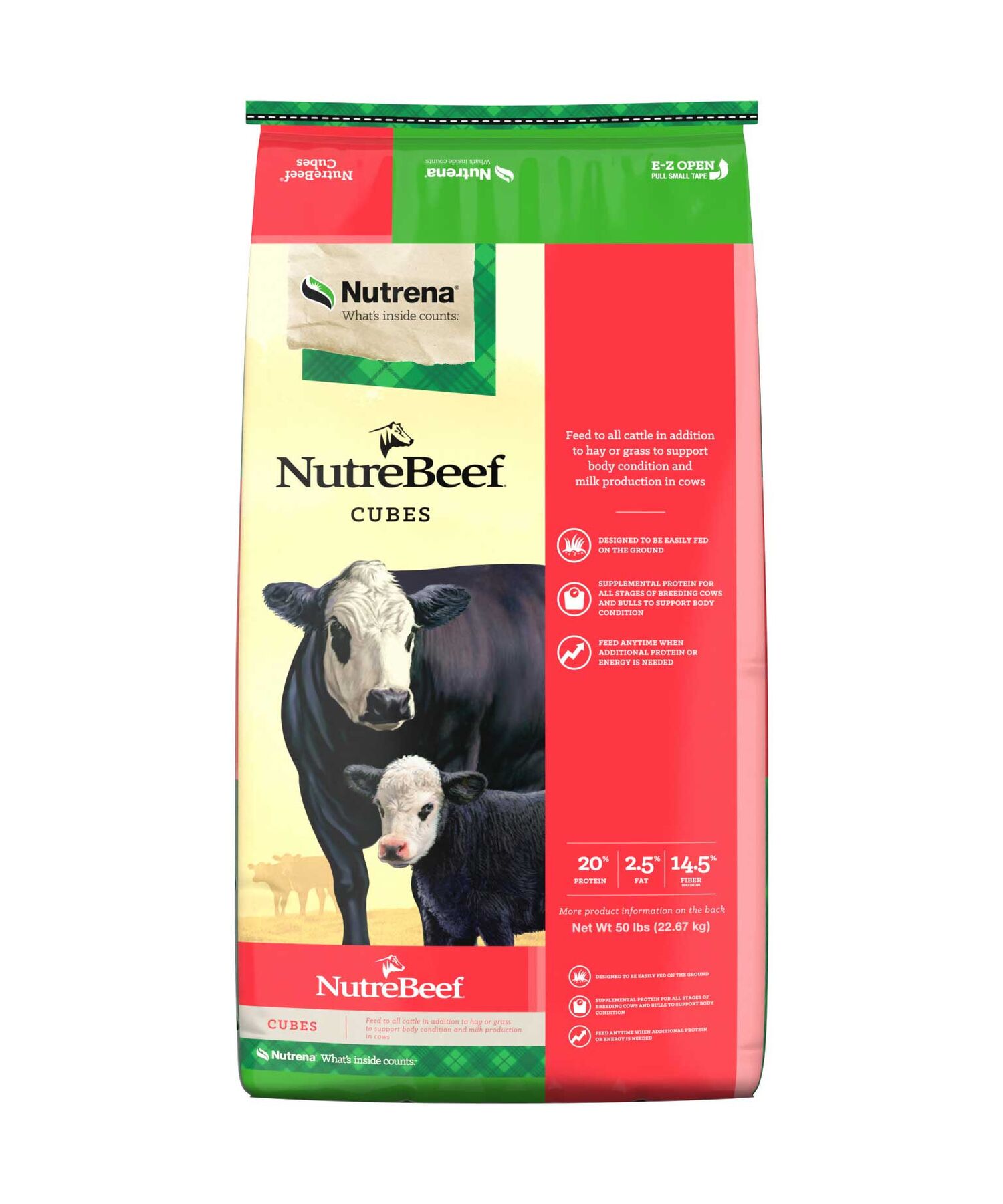 Nutrena NutreBeef Cubes, 50-Lb