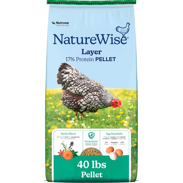 Nutrena NatureWise Layer 17% Protein Pellet, 40-Lb