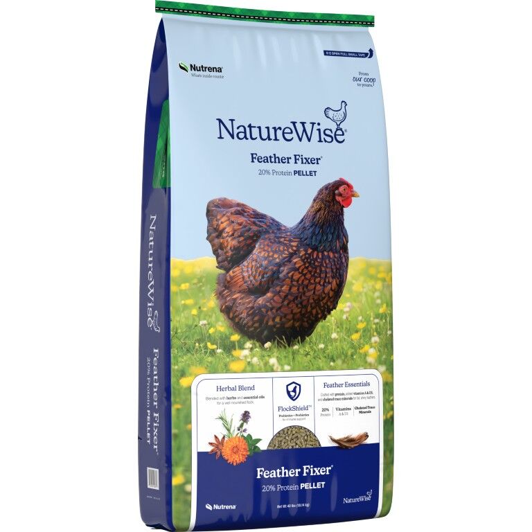 Nutrena NatureWise Feather Fixer 20% Protein Pellet, 40-Lb