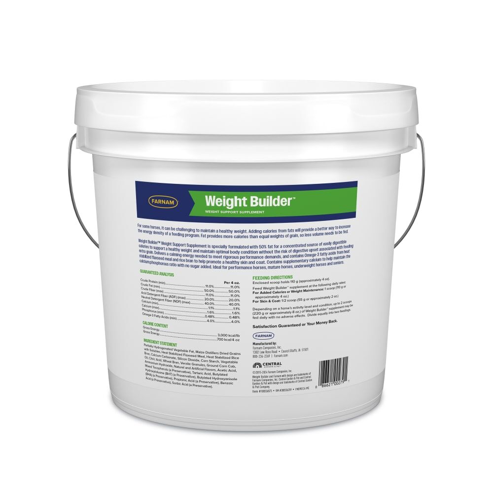 Farnam Weight Builder Equine Supplement, 7.5-Lb
