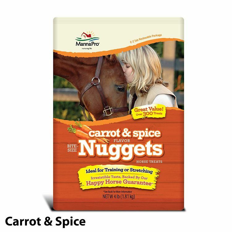 Manna Pro Bite Size Carrot & Spice Horse Nuggets - 4 lb
