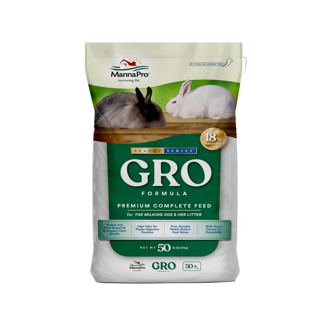 Manna Pro Select Series Gro Formula Rabbit Feed, 50-Lb