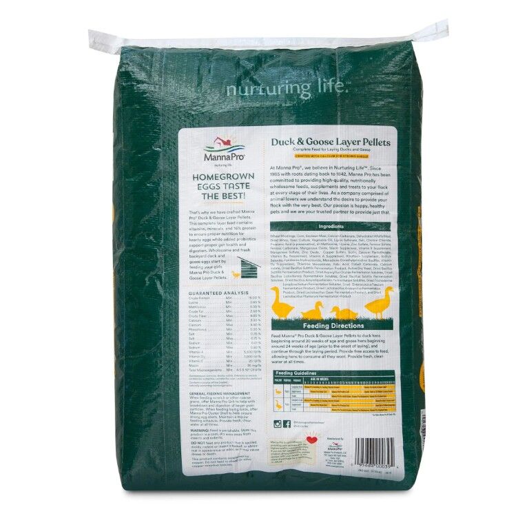 Manna Pro Duck & Goose Layer Pellets, 25-Lb