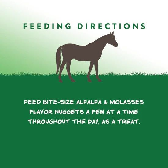 Mana Pro Bite-Size Alfalfa & Molasses Horse Treat Nuggets, 1-Lb