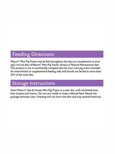 Mazuri Mini Pig Treats Oats & Honey, 6-Lb