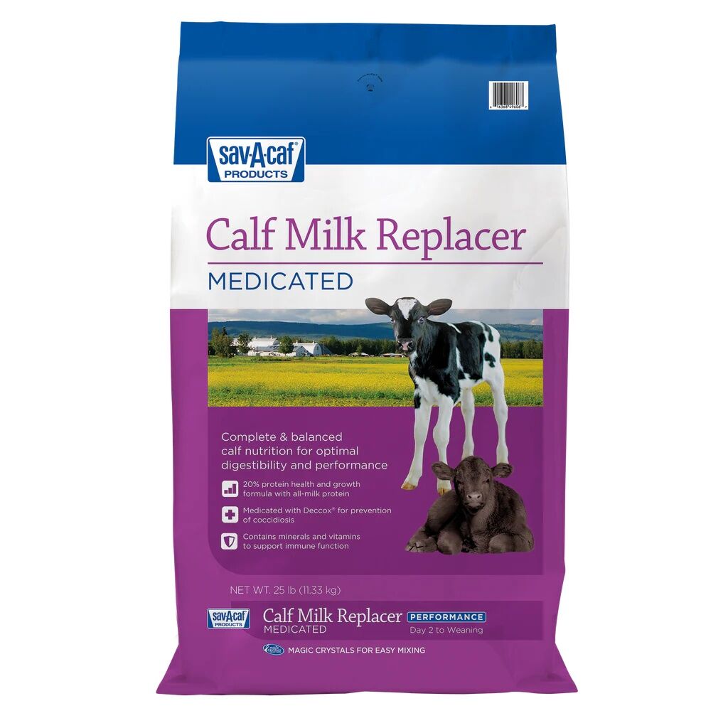 Sav-A-Caf Performance Calf Milk Replacer With Deccox, 25-Lb