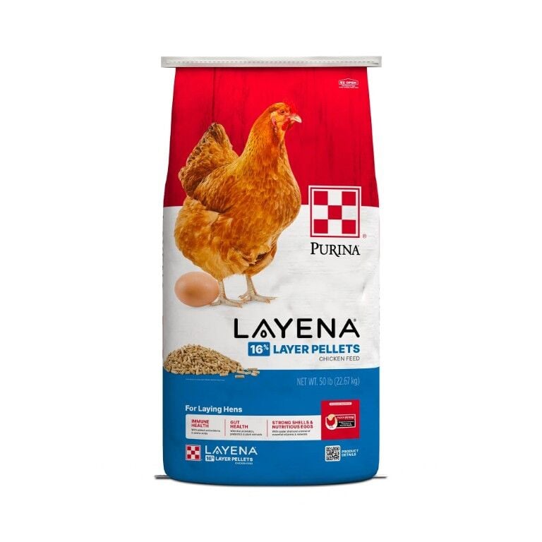 Purina Layena Pellets 16% Layer Hen Feed, 50-Lb