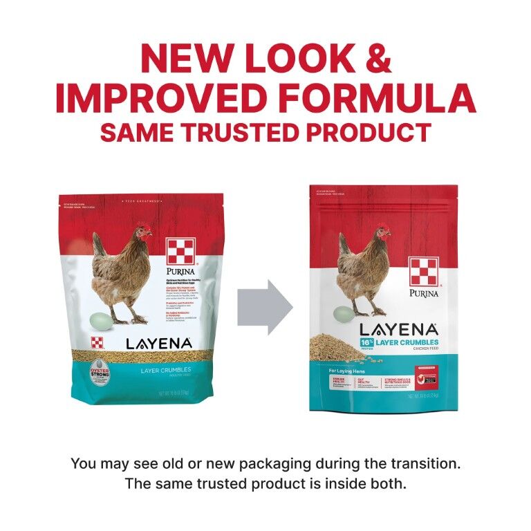 Purina Layena Crumbles 16% Layer Hen Feed, 50-Lb