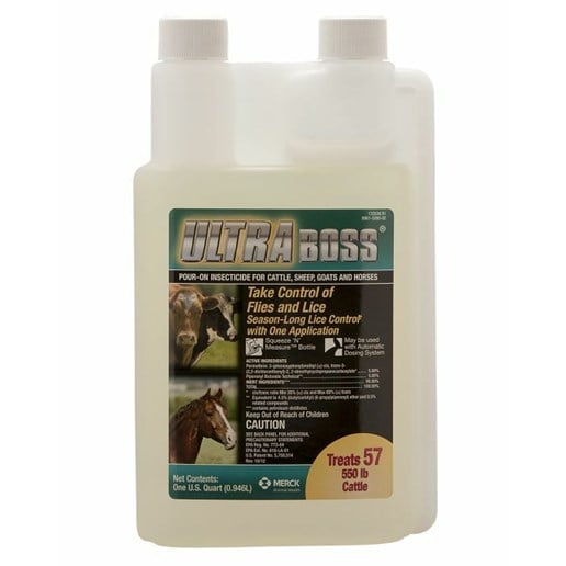 Merck UltraBoss Pour On Insecticide For Livestock- 30 oz
