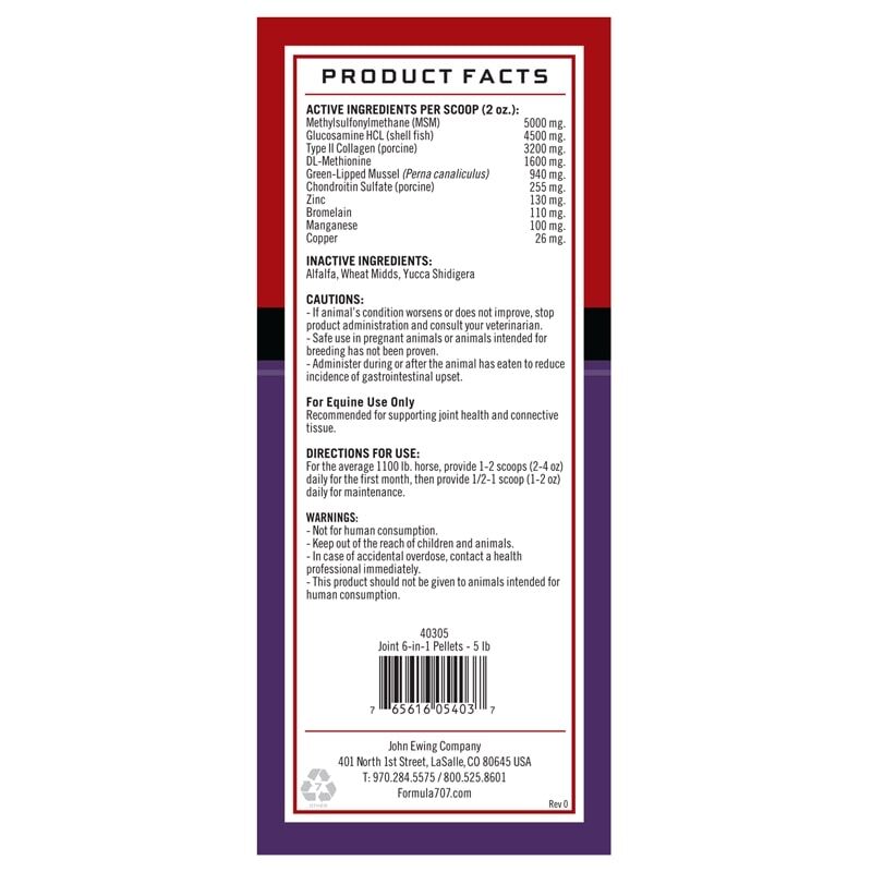 Formula 707 Joint 6-in-1 Pellets, 5-Lb