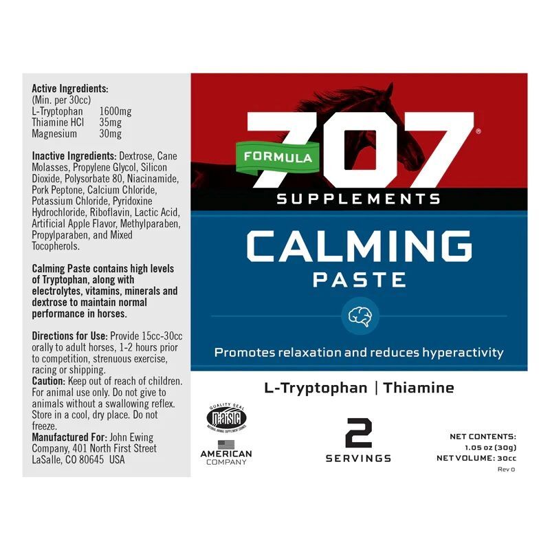 Formula 707 Horse Calming Paste, 30-cc