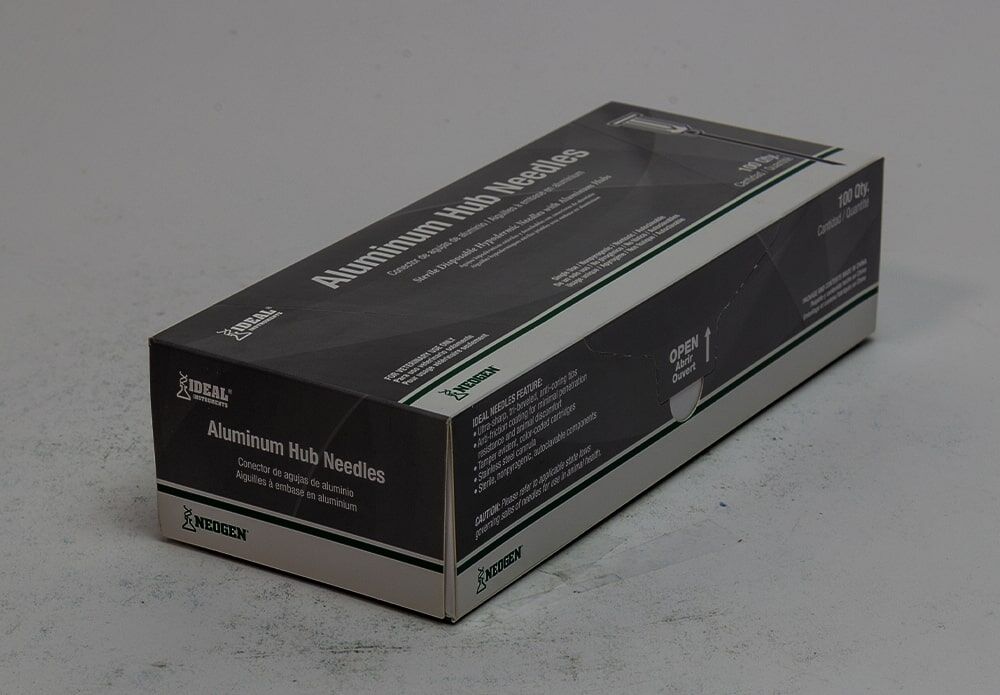 Neogen Corporation Ideal Aluminum Hub Needle, 20G x 1-In, 100-Ct