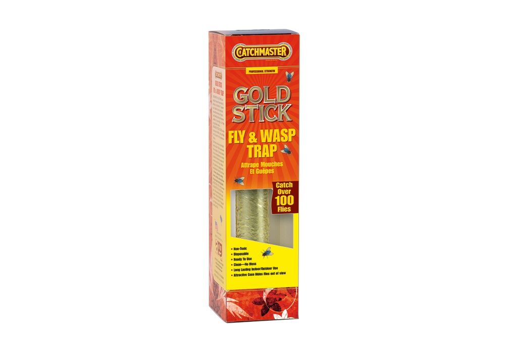 Catchmaster Gold Stick Fly Trap, 10 1/2-In
