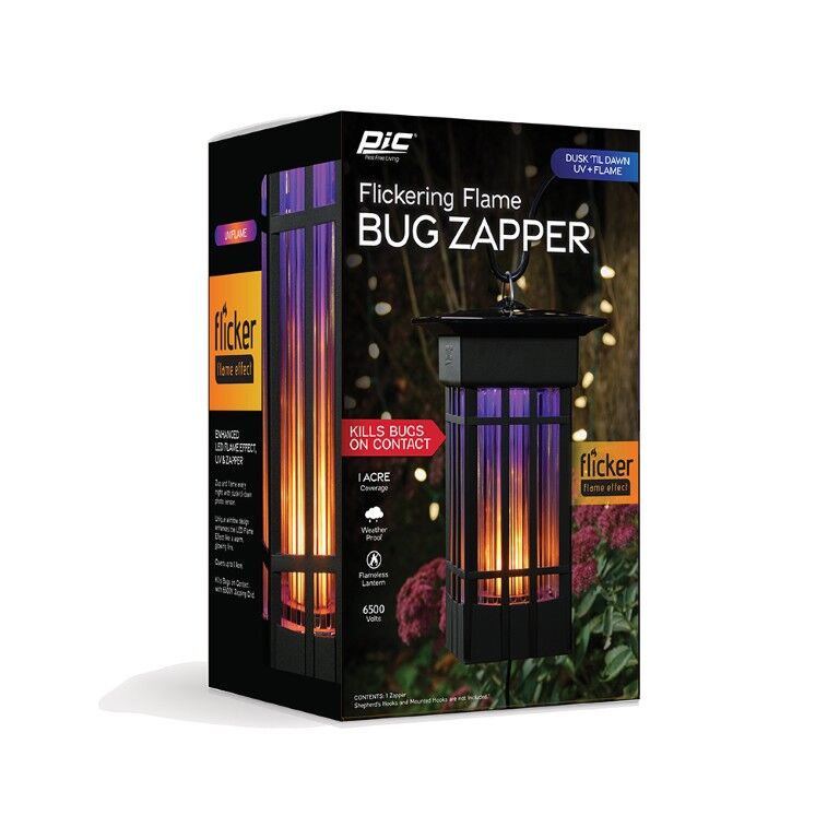PIC Decorative Flameless Effect Bug Zapper Lantern
