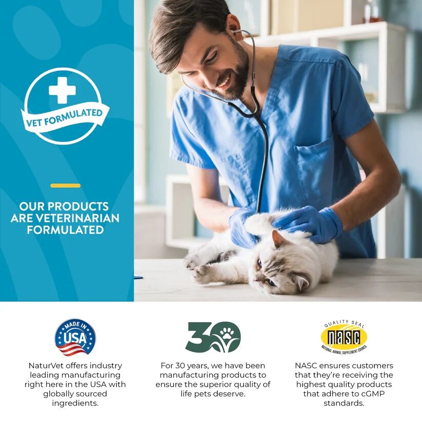 NaturVet Quiet Moments® Cat Calming Aid Soft Chews, 60-Ct