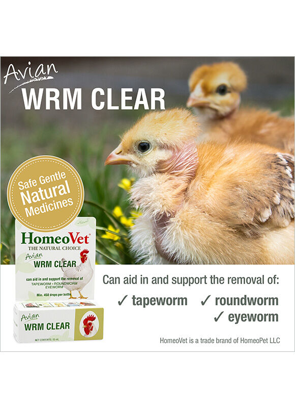 HomeoVet Avian WRM Clear Worm Treatment, 15-ml
