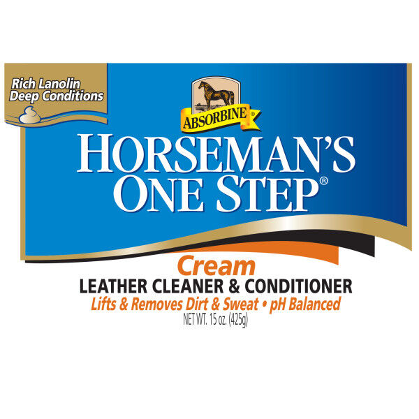 Absorbine Horseman's One Step Leather Cleaner & Conditioner Cream, 15-Oz