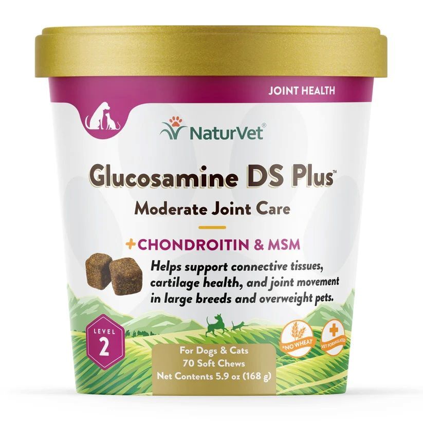 NaturVet Glucosamine DS Plus Soft Chews, 70-Ct