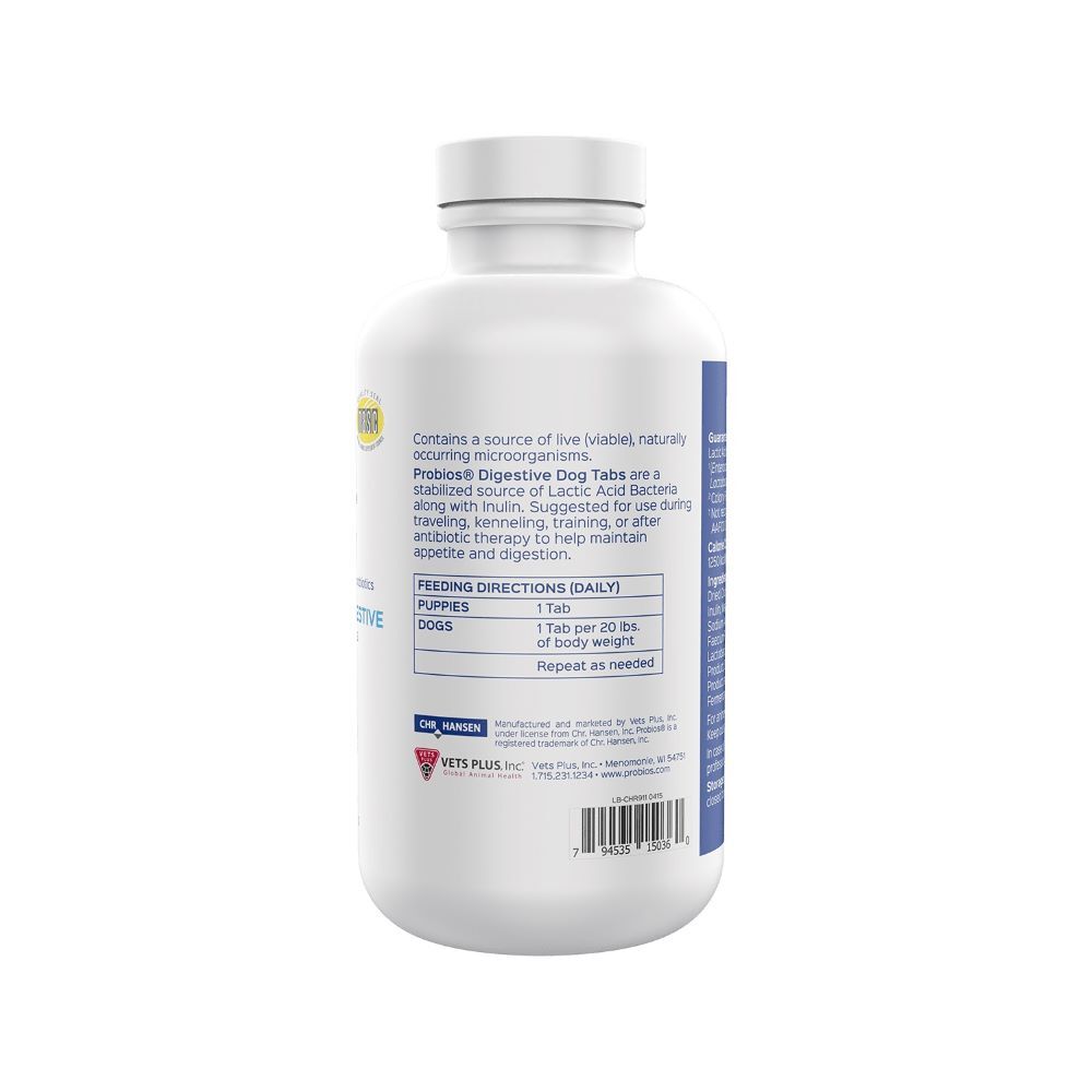 Probios Digestive Tablets with Probiotics for Dogs, 180-Ct
