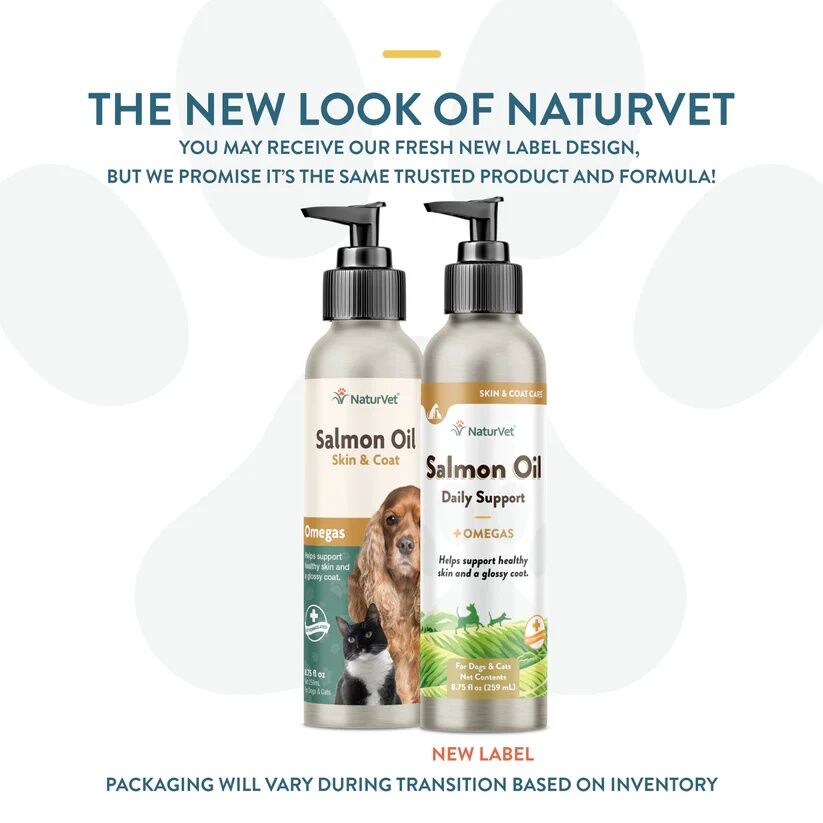 NaturVet Salmon Oil For Dogs & Cats, 8.75-Oz
